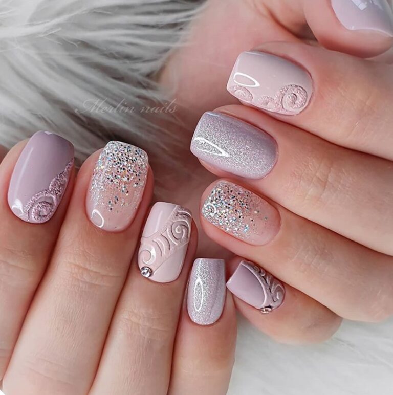 Elegant Nail Art Patterns For The Modern Bride