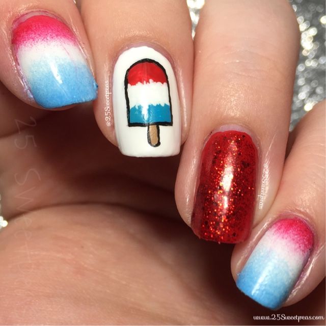 Popsicle-Inspired Summer Nails Popsicle-Inspired Summer Nails