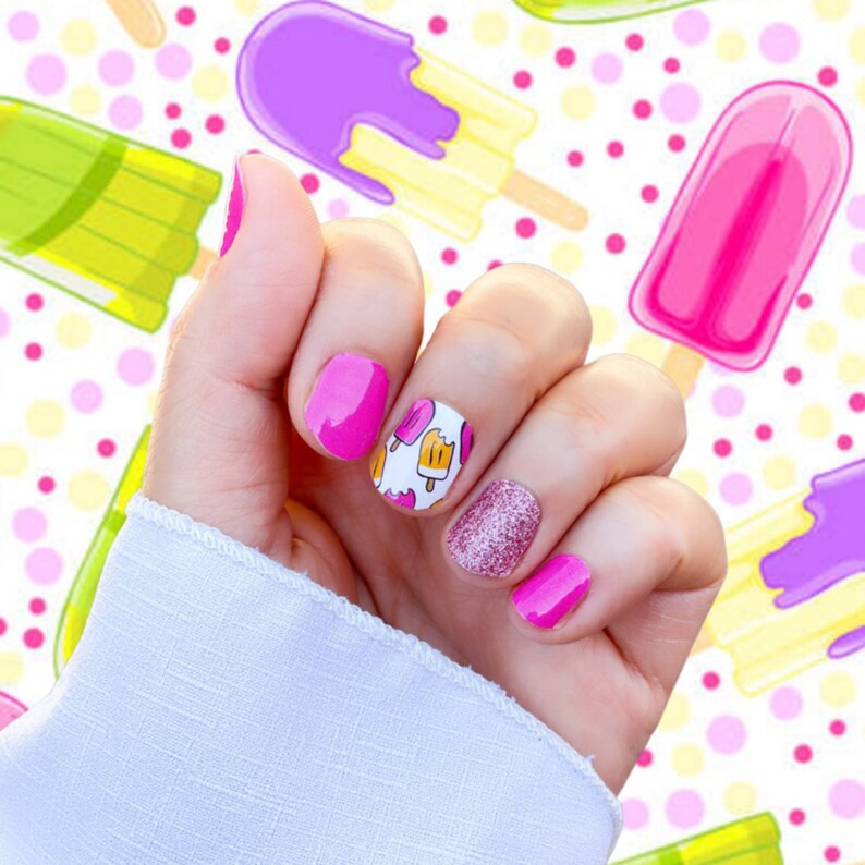 Popsicle-Inspired Summer Nails Popsicle-Inspired Summer Nails